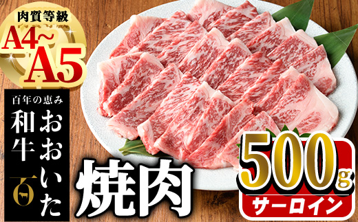 おおいた和牛 サーロイン 焼肉 (計500g)  国産 牛肉 肉 霜降り A4 A5 黒毛和牛 和牛 豊後牛 ブランド牛 冷凍【HE04】【(株)吉野】