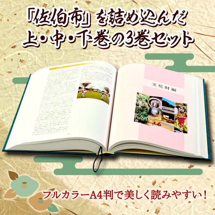 佐伯市誌 上・中・下巻 (全3巻) 本 書籍 歴史 資料 通史 古代 文芸 民俗 文化財 大分県 佐伯市 【HR01】【佐伯市教育委員会社会教育課】