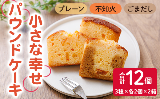 パウンドケーキ 小さな幸せ (計12個) ケーキ スイーツ お菓子 おやつ おかし 洋菓子 お取り寄せ 個装 冷凍 大分県 佐伯市 特産品 【HY001】【お菓子の店ブラン】