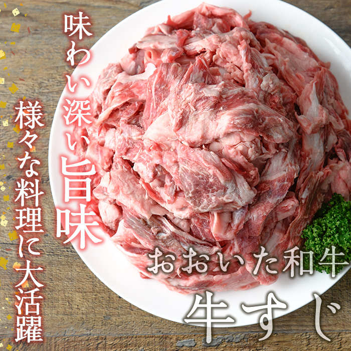 ＜訳あり＞おおいた和牛 牛すじ (計1.6kg・400g×4P) 国産 牛肉 肉 牛スジ すじ肉 和牛 ブランド牛 煮込み カレー おでん 冷凍 大分県 佐伯市【DH264】【(株)ネクサ】