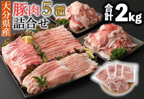 大分県産 豚詰合せ 5種類(合計約2kg)