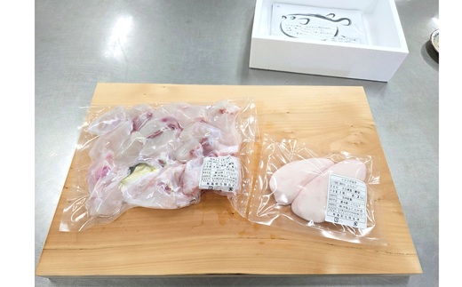 【12月下旬～】とらふぐ贅沢ぶつ切り（約600g）＋白子（約200g）