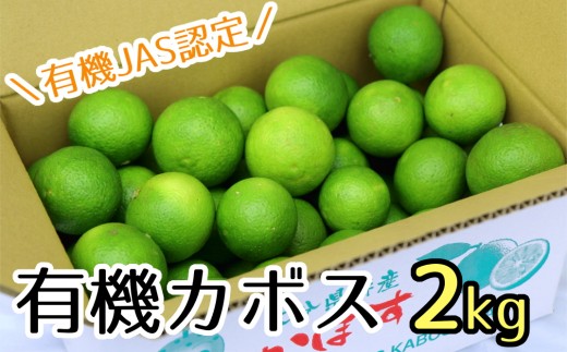 安心安全♪有機JAS認証のかぼす青果（2kg）