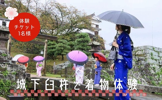 城下臼杵で着物体験（１名様体験チケット）