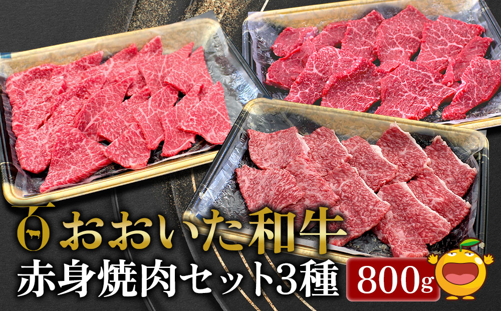 おおいた和牛 赤身焼肉セット3種(特選赤身250g  赤身300g 赤身カルビ250g)牛肉 和牛 ブランド牛 黒毛和牛カルビ 赤身肉 焼き肉 焼肉 バーベキュー 大分県産 九州産 津久見市 熨斗対応【tsu0018019】