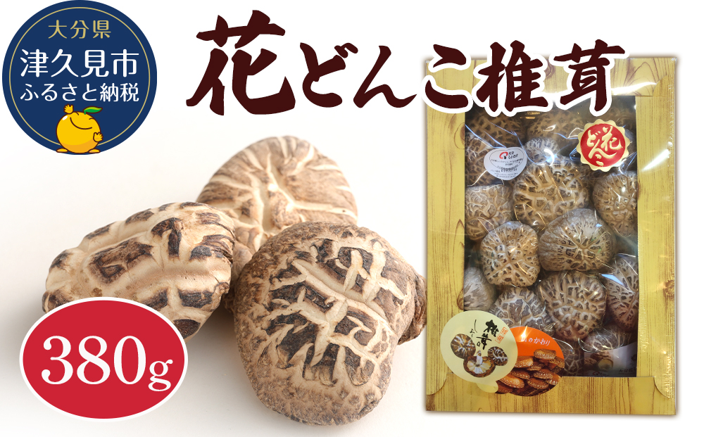 最高級 大分県産 花どんこ椎茸 380g 花どんこ 山のあわび 乾燥椎茸 乾燥 しいたけ 干し椎茸 乾し椎茸 乾燥野菜 大分県 津久見市 九州産野菜 熨斗対応【tsu003304】