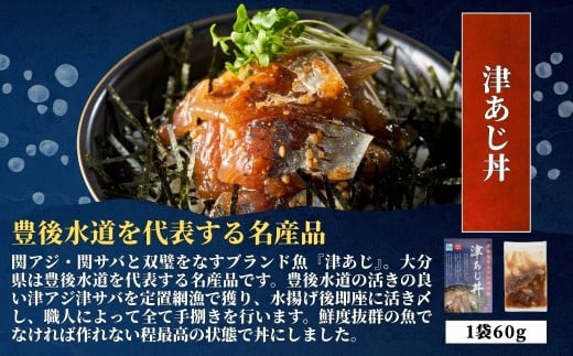 海鮮丼 / 漬け丼 豊後水道の海鮮丼（漬け丼） 3種食べ比べ海鮮丼セット＜キハダまぐろのひゅうが丼/活きぶり丼/津あじ丼＞各2食ずつ計6食 | 海鮮丼 漬け丼 漬丼 かいせんどん カイセンドン 丼 食べ比べ 鮪 マグロ 鰤 ブリ 鯵 アジ 大分郷土料理 魚 冷凍 クール便 加工品 惣菜 刺身 詰め合わせ 九州 大分県 津久見市 【tsu005701】