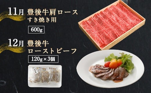 【お肉定期便 12回】おおいた豊後牛と大分県産肉加工品の頒布会 1年