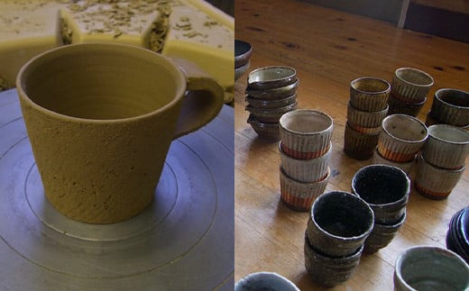無風窯 マグカップ 白(ホワイト) ハンドメイド 陶器 手作り