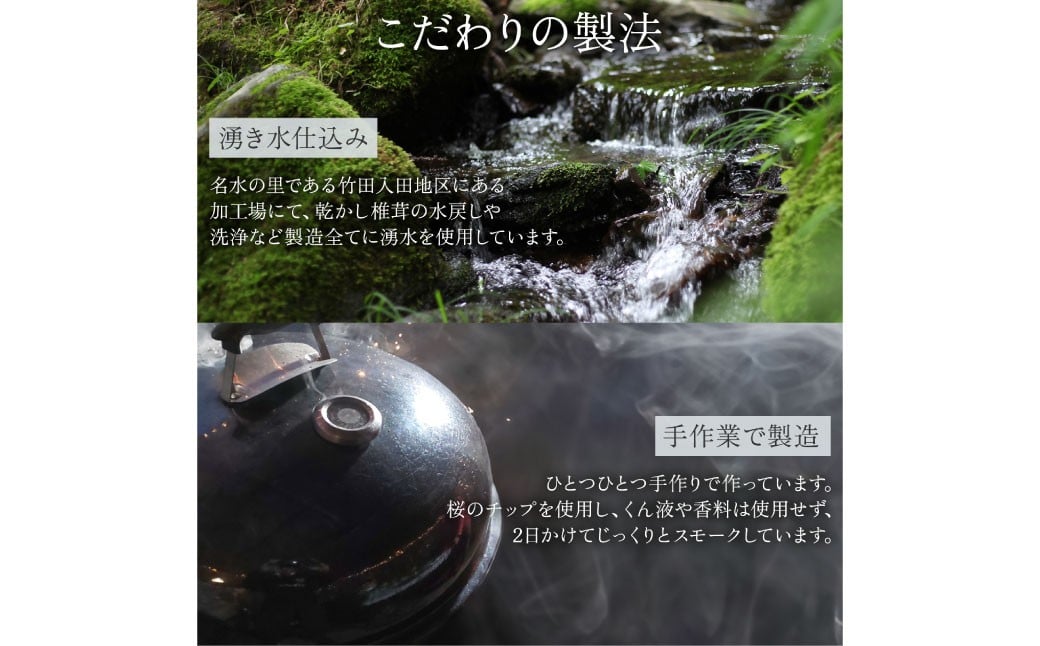 【原木乾燥椎茸使用】しいたけベーコン 約70g×2本セット