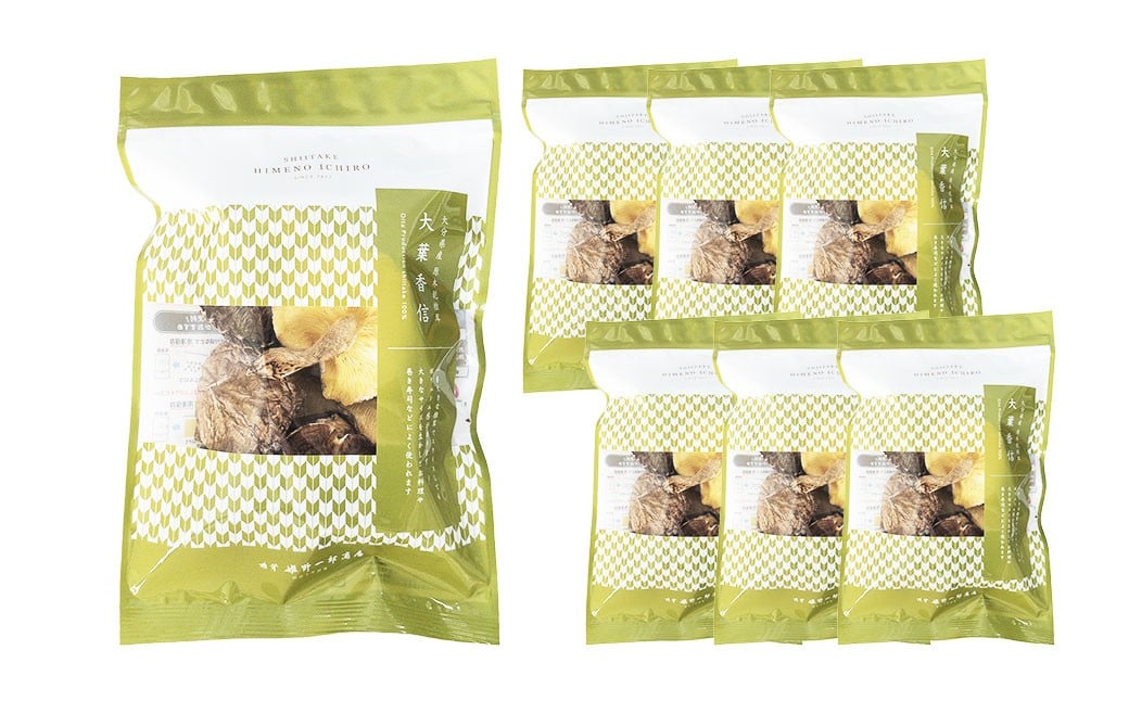 FOK28 大分県産原木栽培乾しいたけ 大葉香信 約560g（約80g×7袋）