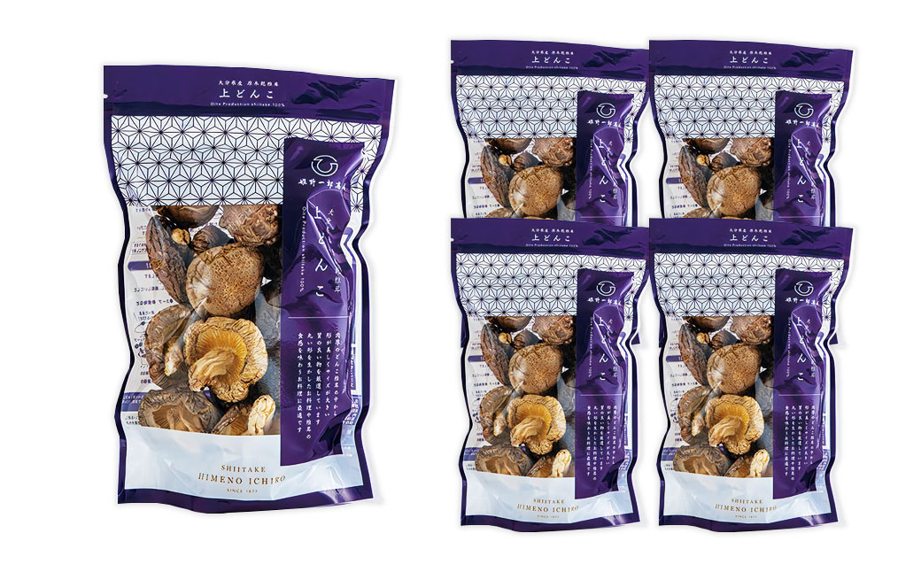 大分県産 原木栽培 乾しいたけ 上どんこ 約400g （約80g ×5袋） FJD25