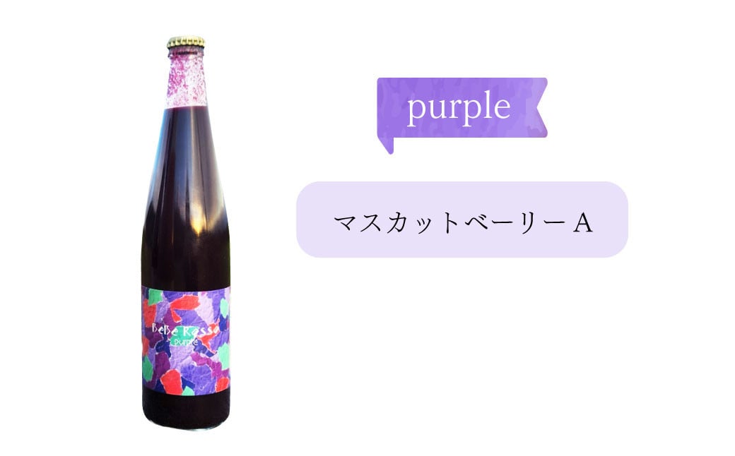 とろっと濃厚、食べるぶどうジュース《purple》 果汁100% （ストレート） 1本（500ml）【数量限定】