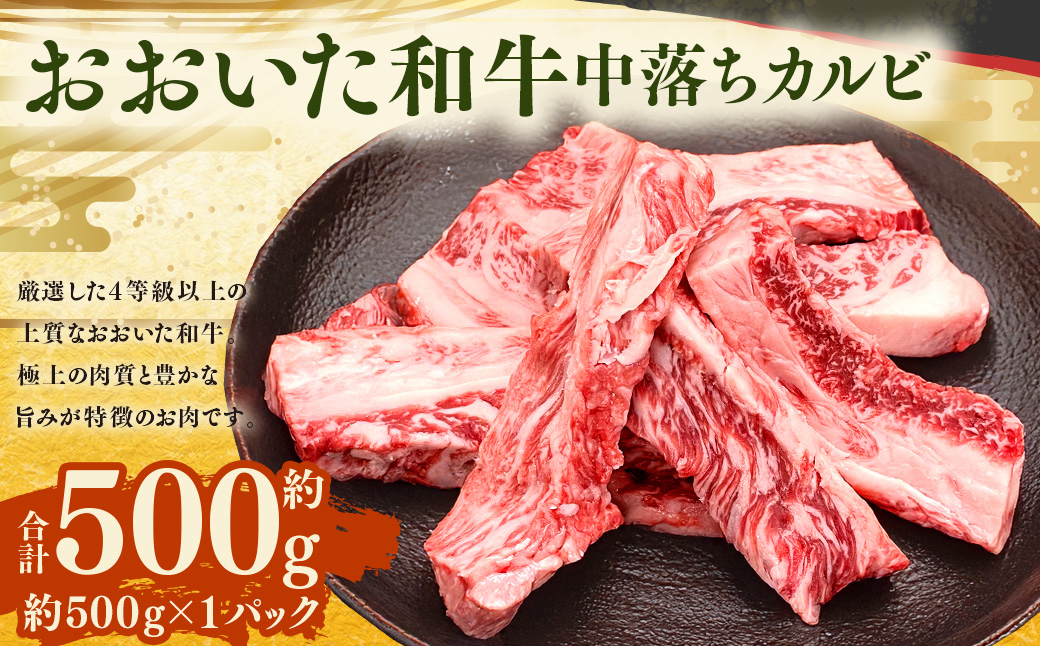 おおいた和牛 中落ちカルビ 約500g