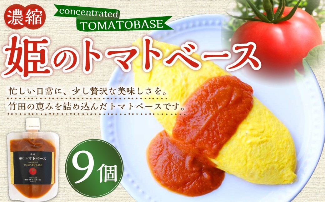 濃縮 姫のトマトベース 9個入り （ 160g × 9個 ）