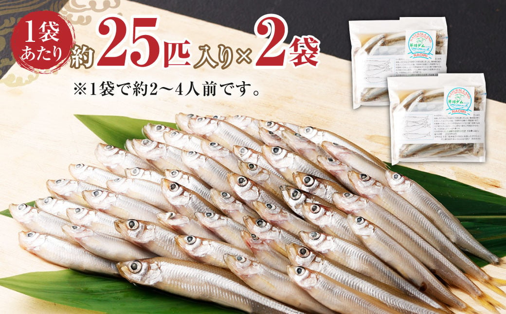 【竹田市産】 冷凍 わかさぎ 220g×2袋 計440g 約50匹 ワカサギ