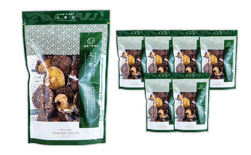 大分県産原木栽培乾しいたけ 上香信 630g（90g ×7袋）