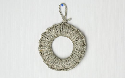 なべ敷き・丸輪型（直径17cm）[大分県国東半島産の七島藺（しちとうい）使用] 民芸品 工芸品 大分県 日用品 鍋敷き ＜071-003＞