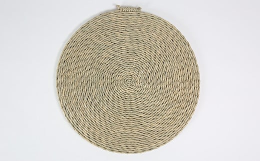 円座（直径40cm）[大分県国東半島産の七島藺（しちとうい）使用] 民芸品 工芸品 大分県 日用品 円座 ＜071-007＞