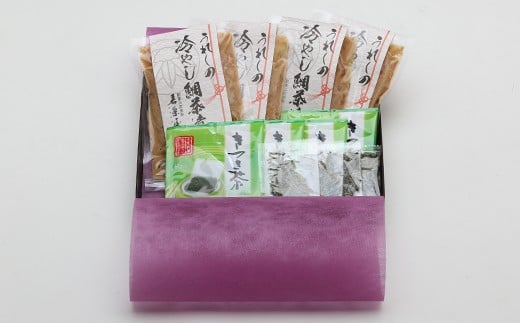 若栄屋の【冷やし鯛茶漬】うれしの４食セット＜111-010_5＞