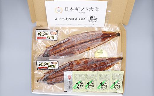 完全無投薬養殖！温泉うなぎ蒲焼 2尾（160gサイズ） 自宅用 エコ包装  ＜104-066＞