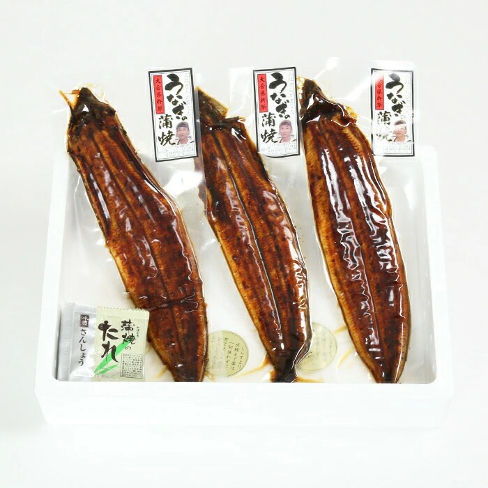 温泉うなぎ蒲焼 3尾（140gサイズ） 国産うなぎ 人気 国産 蒲焼 蒲焼き かば焼き 鰻屋 個包装 冷凍 真空 ギフト ＜104-008＞