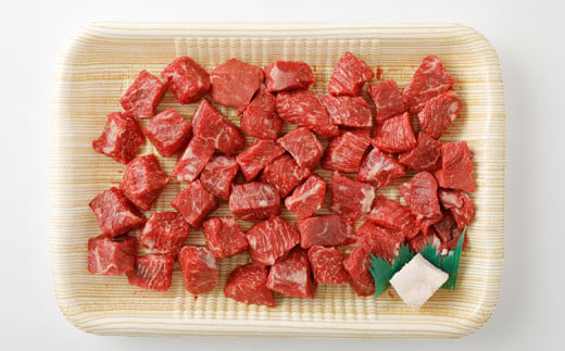074-386 豊後牛 赤身角切 モモ肉 約550g 牛肉