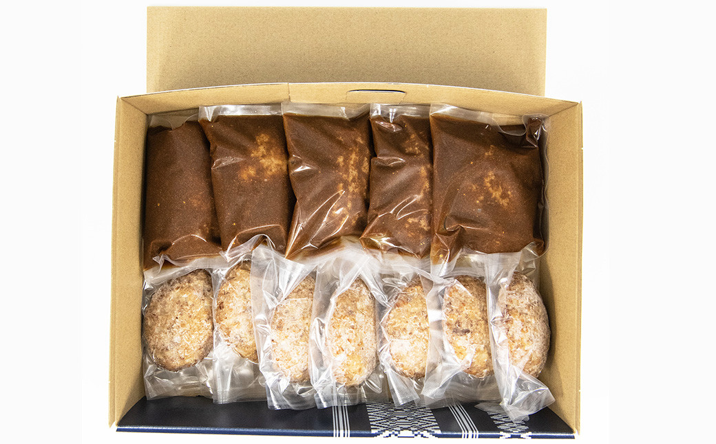 175-1210 【おおいた和牛 100%使用】デミ＆プレーン ハンバーグ ミックス セット 4個 計約440g 牛肉 肉 和牛 おかず 惣菜 冷凍 簡単調理 デミグラス