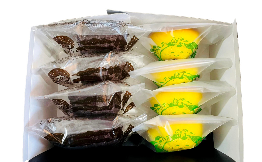 085-947 おおいたスイーツBOX お菓子 焼菓子 かぼす チーズケーキ ショコラ チョコレート 詰め合わせ 2種類 各4個 セット