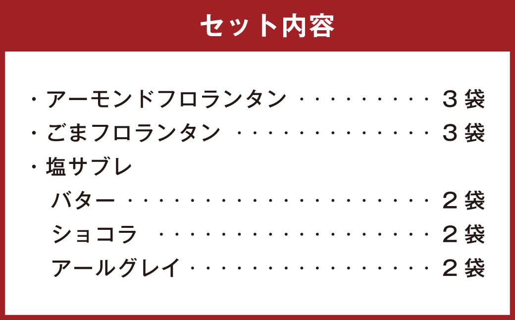 126-1129 【日本ミツバチの幻のはちみつ使用】 フロランタン2種＆塩サブレ3種 お菓子 焼き菓子 洋菓子