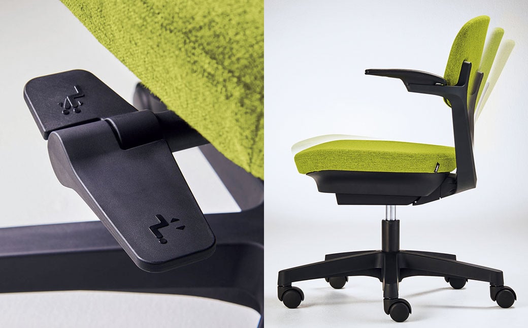 072-1278-CAx1 ワークチェアー エビータ （2436WF-K）【キャメル】 ライオン有限会社 オフィス ワーク チェアー コンパクト ゲーミングチェア ゲーム チェア テレワーク