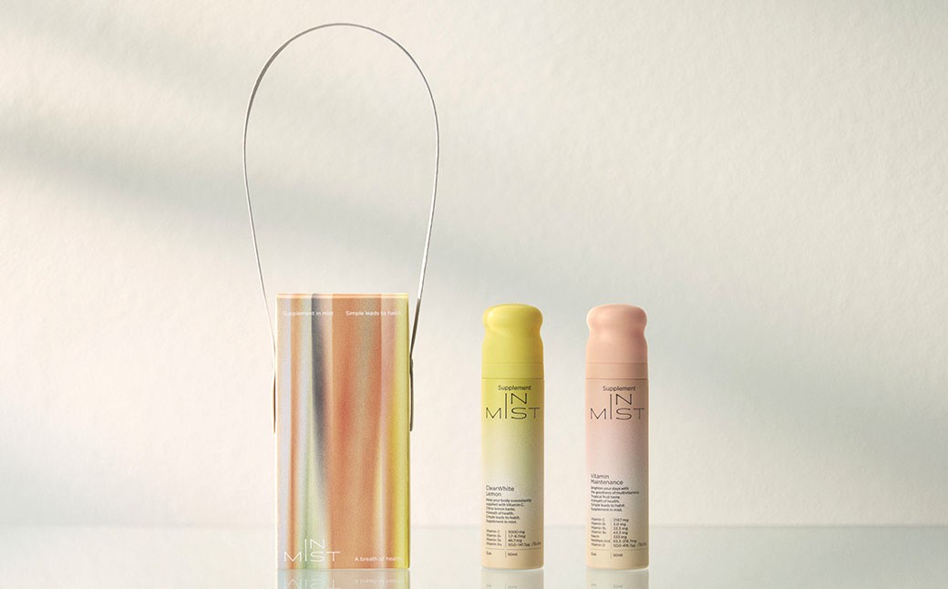 180-1321 ミストで飲むサプリメントIN MIST アソート 2本 ビタミン マルチビタミン メンテナンス ミスト サプリメント サプリ レモン トロピカルフルーツ ビタミンB ビタミンC ビタミンD