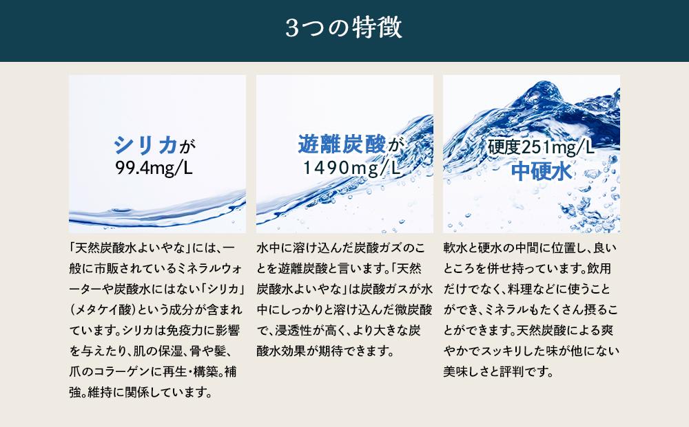 ＜２か月に１度のお届け！全６回 定期便＞天然炭酸水YOIYANA　500ml×24本