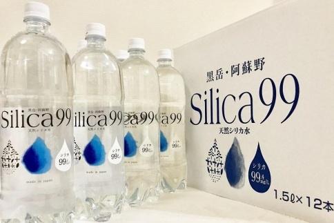 ＜３ヶ月連続お届け 定期便＞天然炭酸水Silica99　1500ml×12本