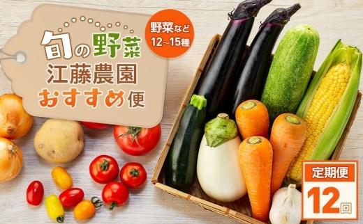 【定期便 全12回】江藤農園おすすめ 湯布院の旬の野菜（12〜15種類！）詰め合わせ