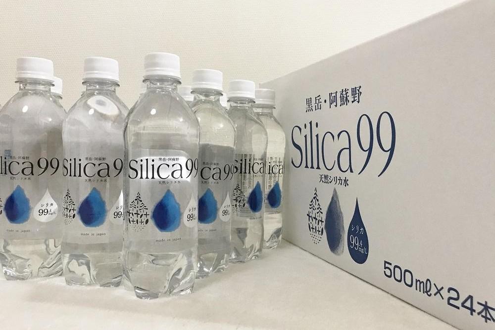 天然炭酸水Silica99　500ml×24本