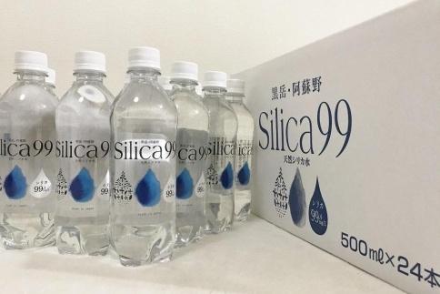 ＜１２ヶ月連続お届け 定期便＞天然炭酸水Silica99　500ml×24本