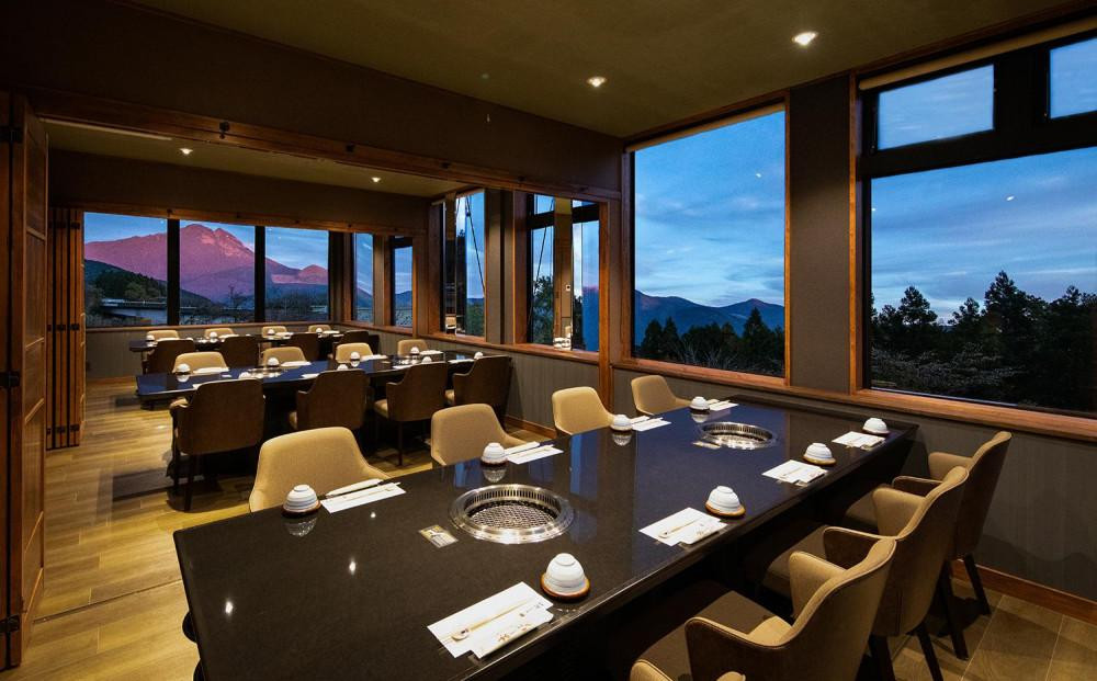 ＼年内発送／ 焼肉 亜李蘭離宮 湯布院本店 扇コース お食事券（1名様用）