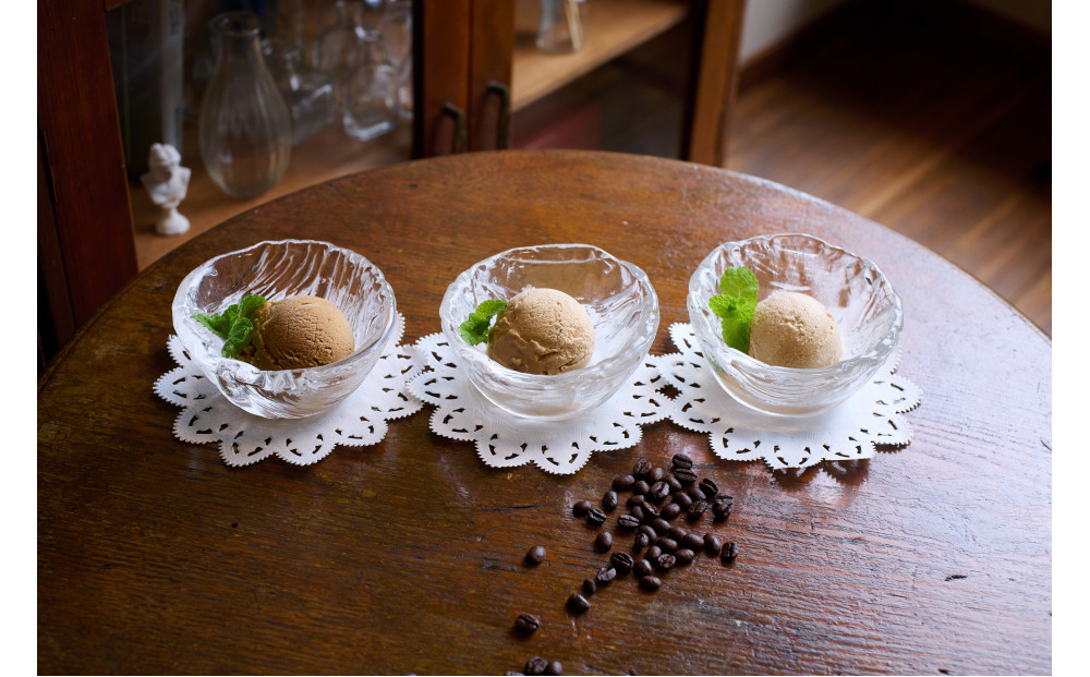 【待望のコラボ企画！】ユフノカタチ ~3種のコーヒーアイス~（3種×2個　計6個）