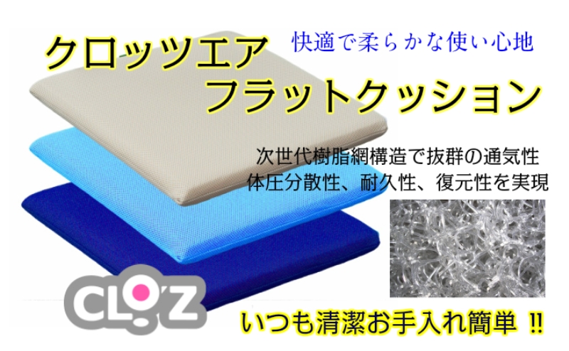 クロッツエア フラットクッション　※カラー：ライトブルー