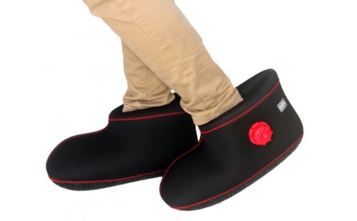 クロッツやわらか湯たんぽ/足用ショートタイプ（ブラック／M）