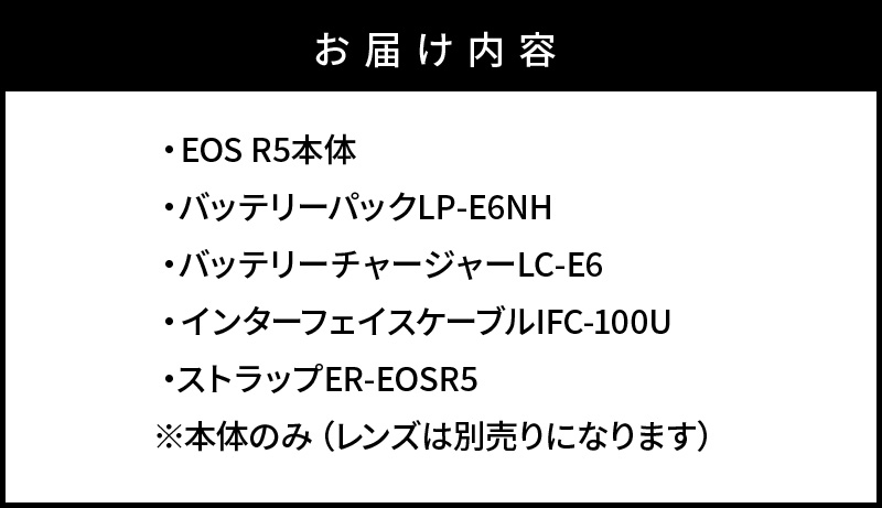 【Canon】 キヤノン ミラーレス カメラ EOS R5 ボディー キャノン 一眼 家電_0005C