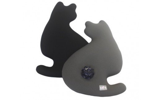 クロッツやわらか湯たんぽ/ネコ（ブラック）_10107Z-1