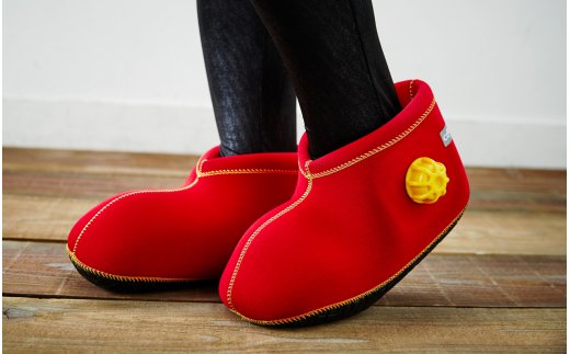 クロッツやわらか湯たんぽ/足用ショートタイプ（レッド／S）