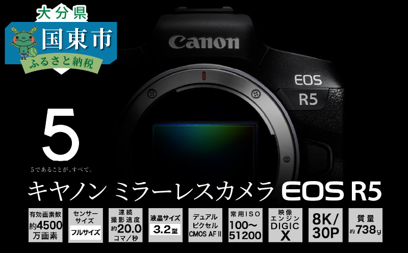 【Canon】 キヤノン ミラーレス カメラ EOS R5 ボディー キャノン 一眼 家電_0005C
