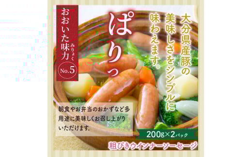大満足2.28kg!おおいた味力ソーセージセット_1307R
