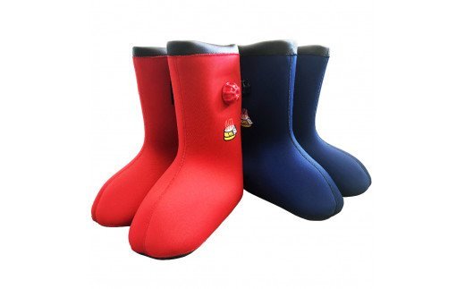 クロッツやわらか湯たんぽ　足湯もできるブーツタイプ(薬用Hot重炭酸湯Classic 90錠入付） （ネイビー/Sサイズ）_2043R-4