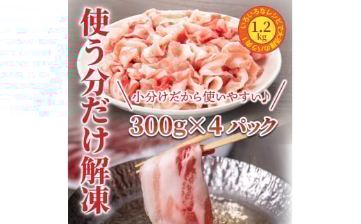 美味しい大分県産豚のしゃぶしゃぶ/バラ肉1.2kg_0044N