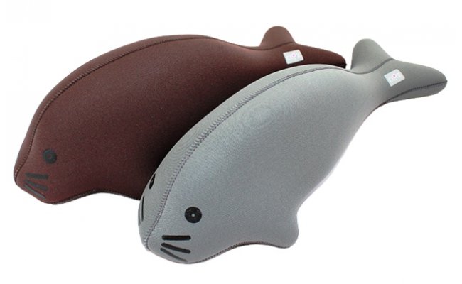 クロッツやわらか湯たんぽ/アザラシタイプ（グレー）_10103Z-1