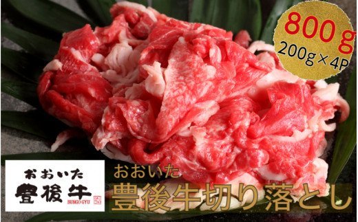 小分けで便利な4パック!豊後牛切り落し計800g